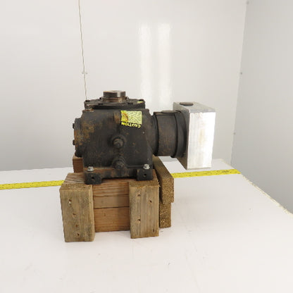 Cone Drive AT0080 U35FJ-7AXLZC289 15:1 Ratio Right Angle Gear Reducer 200RPM Out