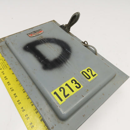 Cutler Hammer 4131H311 Vintage 30A 600V 3 Pole Fusible Safety Disconnect Switch