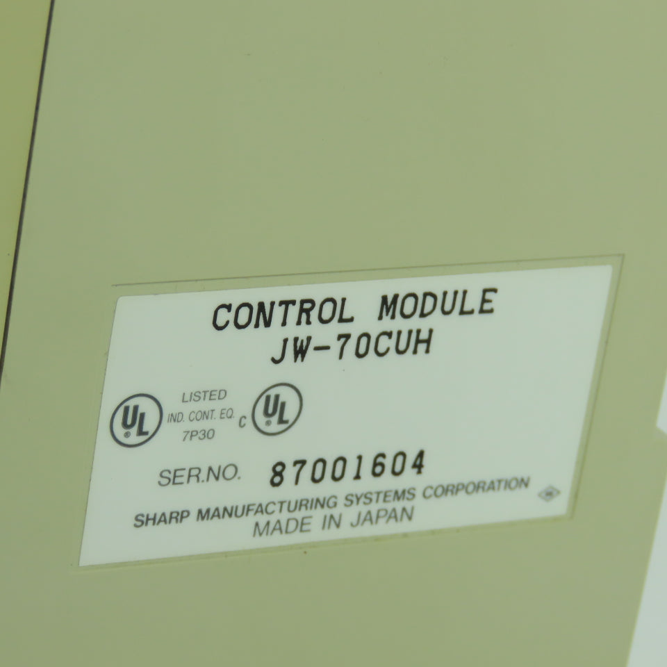 Sharp JW-70CUH Analog Control Module
