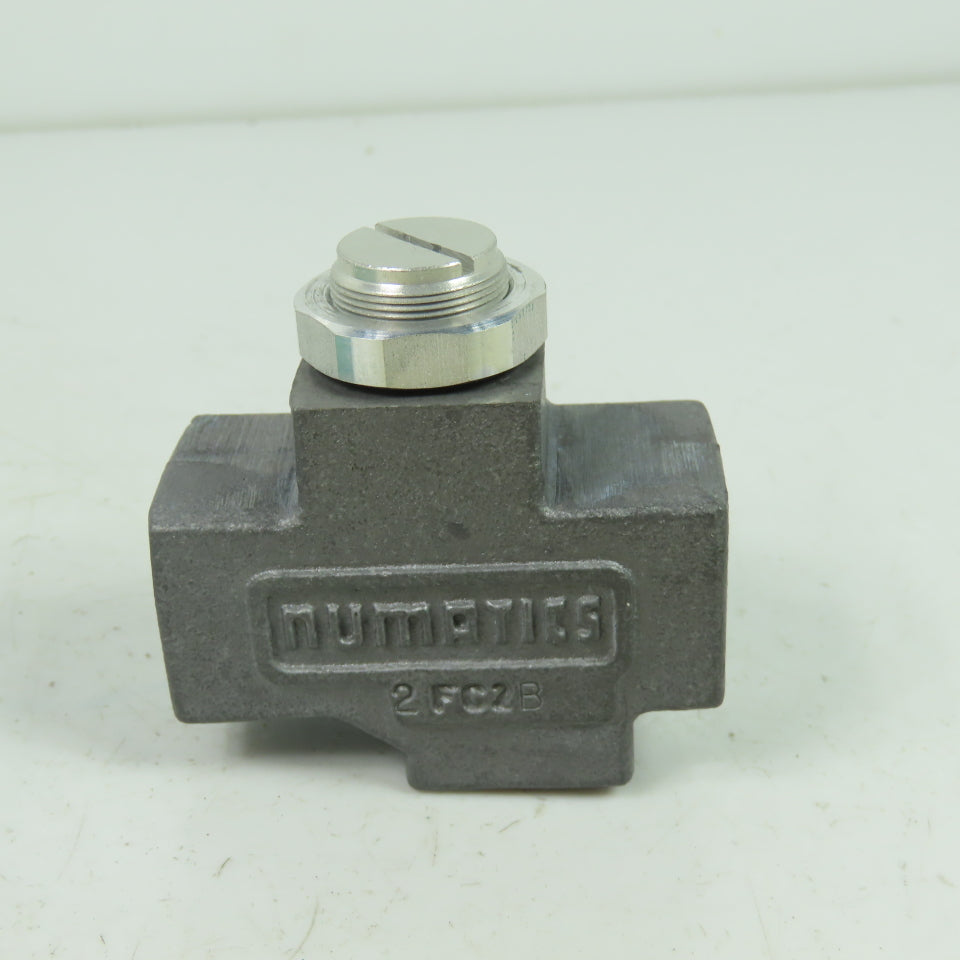 Numatics 2FC2B Inline Flow Control Valve 1/4" NPT