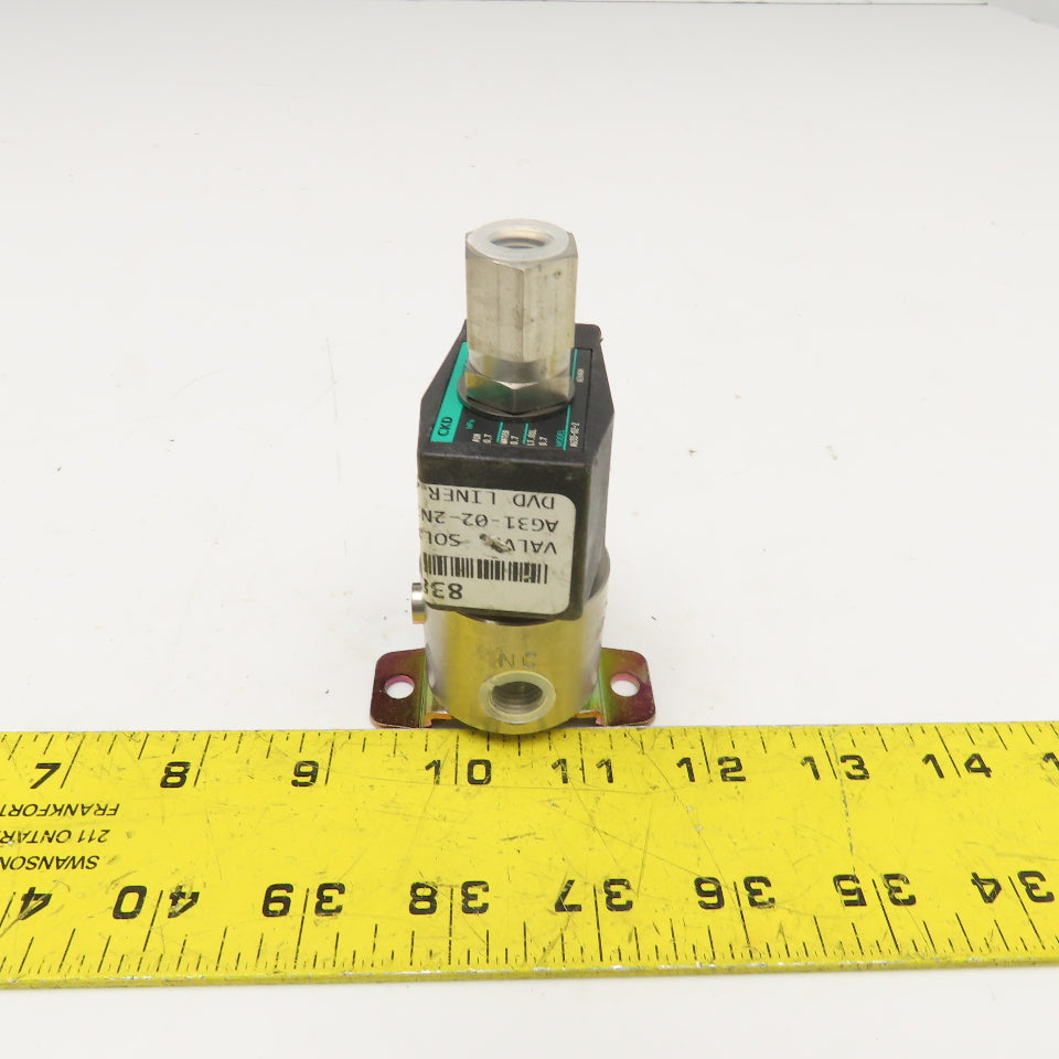 CKD AG33-02-2 G1/4 Solenoid Valve 24VDC Coil