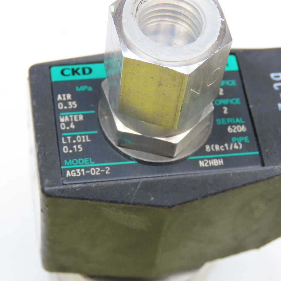 CKD AG31-02-2 G1/4 Solenoid Valve 24VDC Coil