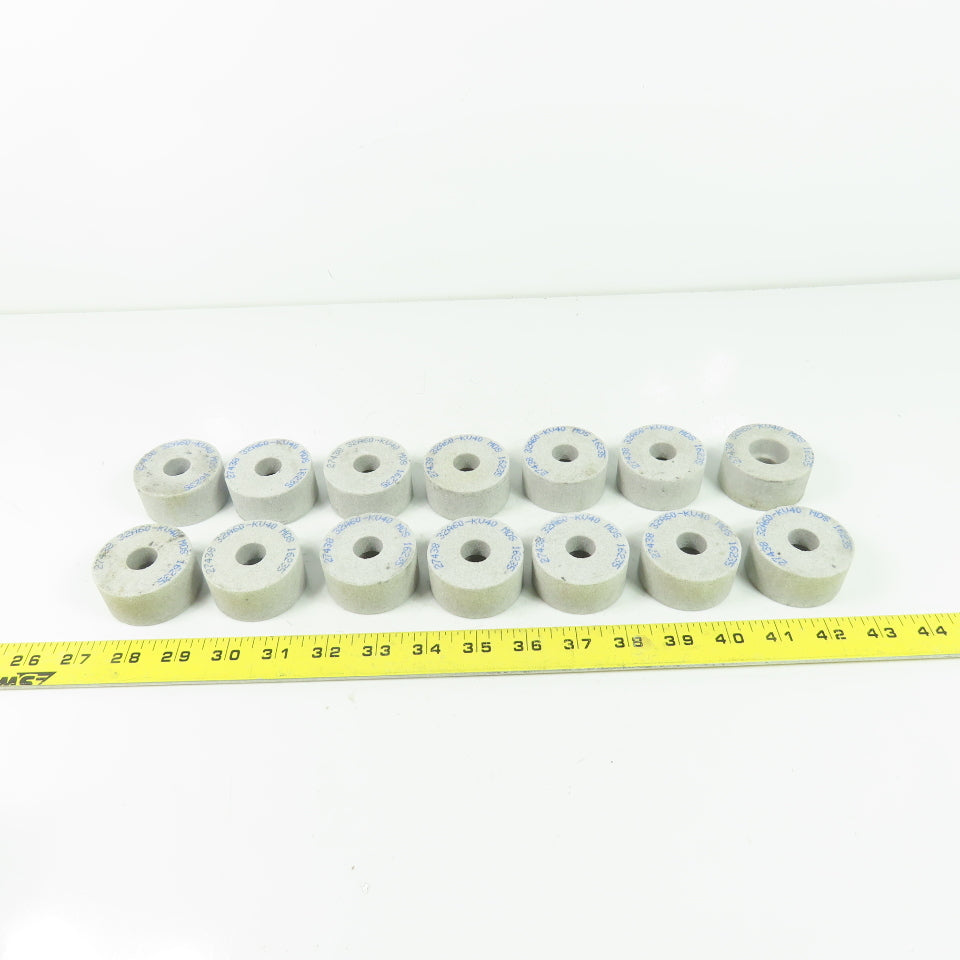 Norton 32A60-KV40 2" x 1" x 5/8" Grinding Wheel MOS 16235 Lot Of 14