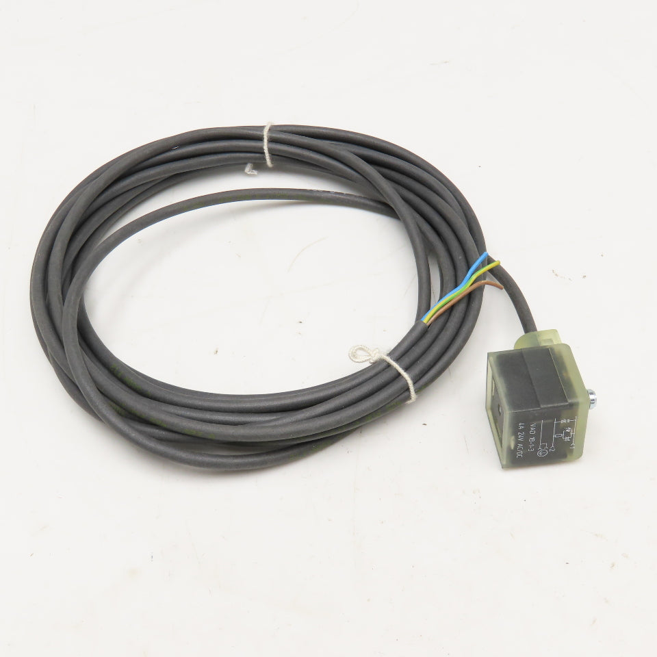 Lumberg VAD 1B-1-3 4A 24V AC/DC Solenoid Coil Power Cable 3M