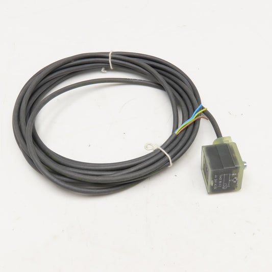 Lumberg VAD 1B-1-3 4A 24V AC/DC Solenoid Coil Power Cable 3M