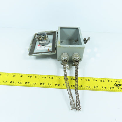 Hoffman 6"x4x 3" Type 12 Steel Electrical Enclosure Pendant W/ 2-Position Switch
