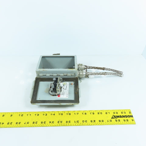 Hoffman 6"x4x 3" Type 12 Steel Electrical Enclosure Pendant W/ 2-Position Switch