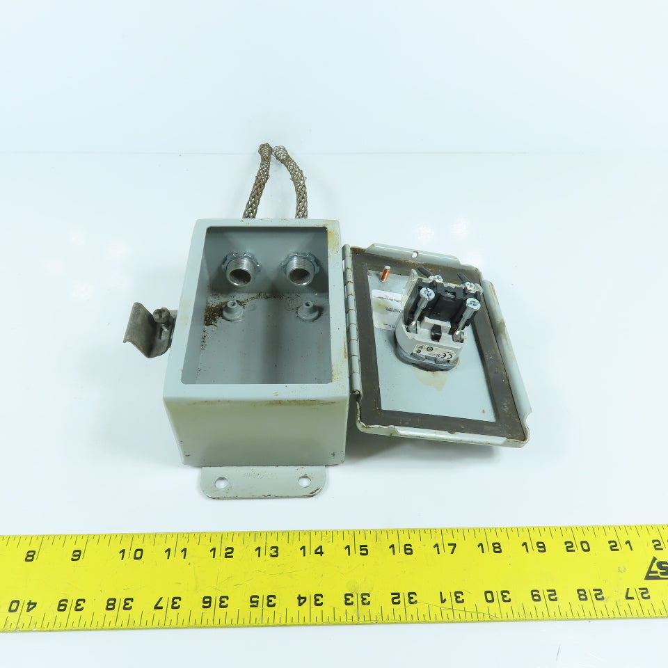Hoffman 6"x4x 3" Type 12 Steel Electrical Enclosure Pendant W/ 2-Position Switch