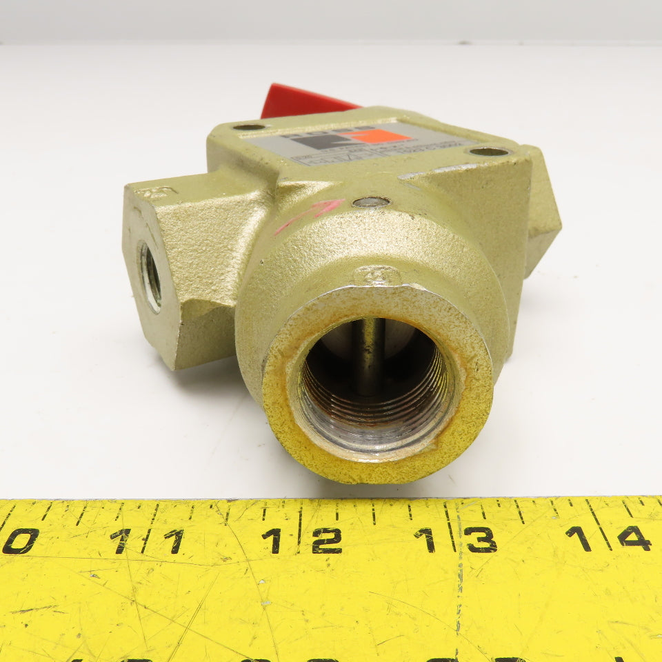 Ross 1523 C 3002 3/4" NPT x 3/8" Port Pneumatic Lock Out Exhaust Valve