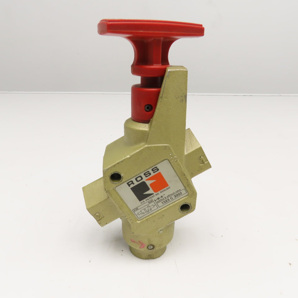 Ross 1523 C 3002 3/4" NPT x 3/8" Port Pneumatic Lock Out Exhaust Valve