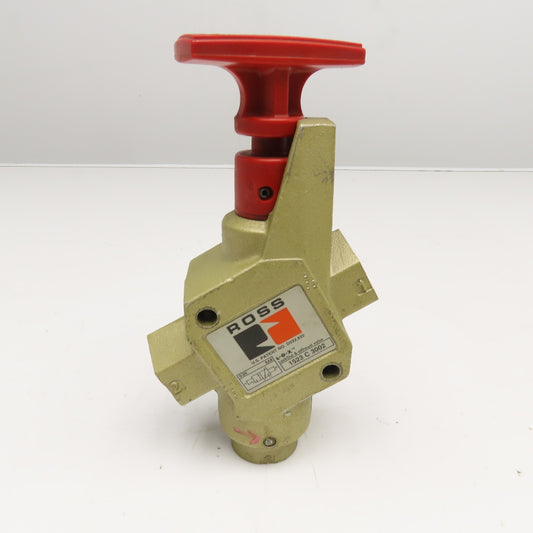 Ross 1523 C 3002 3/4" NPT x 3/8" Port Pneumatic Lock Out Exhaust Valve