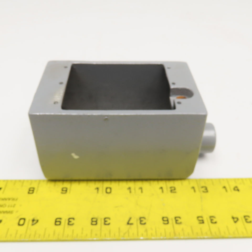Killark FD-1 1/2" Hub Aluminum Deep Dead End Electrical Box