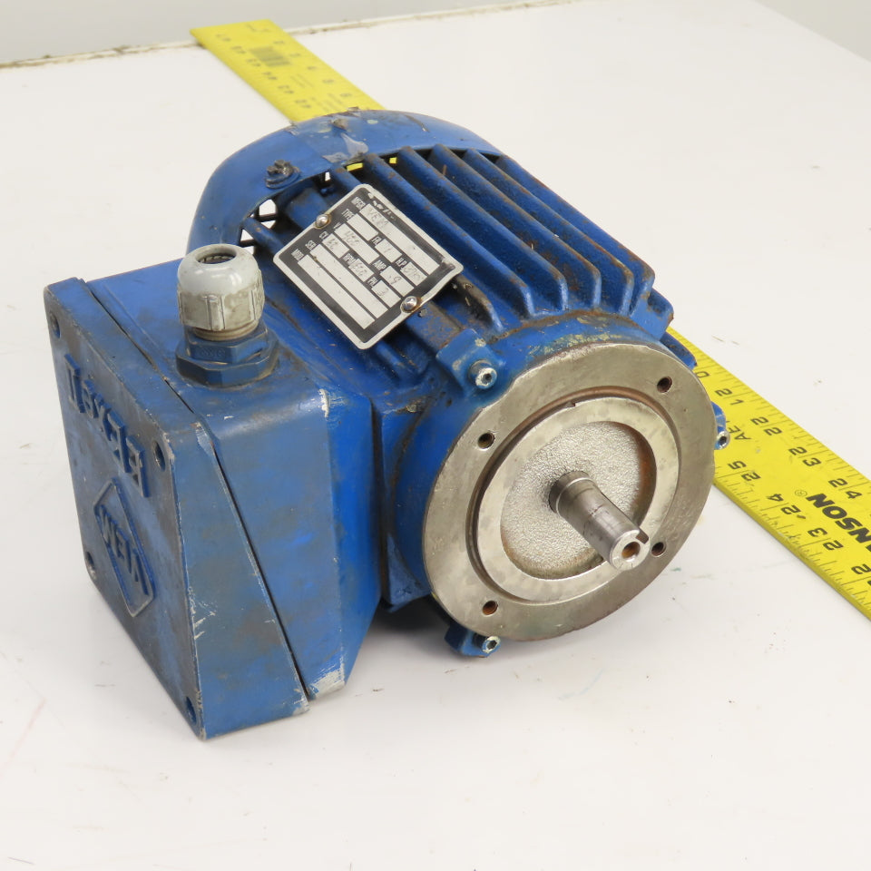 VEM 0.37kw Electric Motor 1800RPM 400V ONLY 3PH 60HZ 14mm Shaft Tested