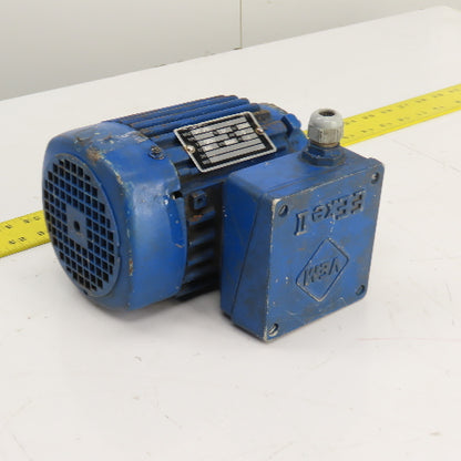 VEM 0.37kw Electric Motor 1800RPM 400V ONLY 3PH 60HZ 14mm Shaft Tested