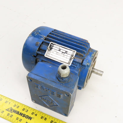VEM 0.37kw Electric Motor 1800RPM 400V ONLY 3PH 60HZ 14mm Shaft Tested