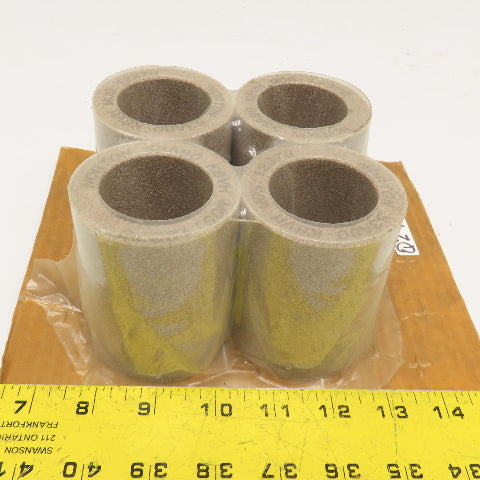 Norton 53A80K8VH 2-5/8" x 3-3/8" x 1-3/4" Alundum Grinding Wheel Lot Of 4