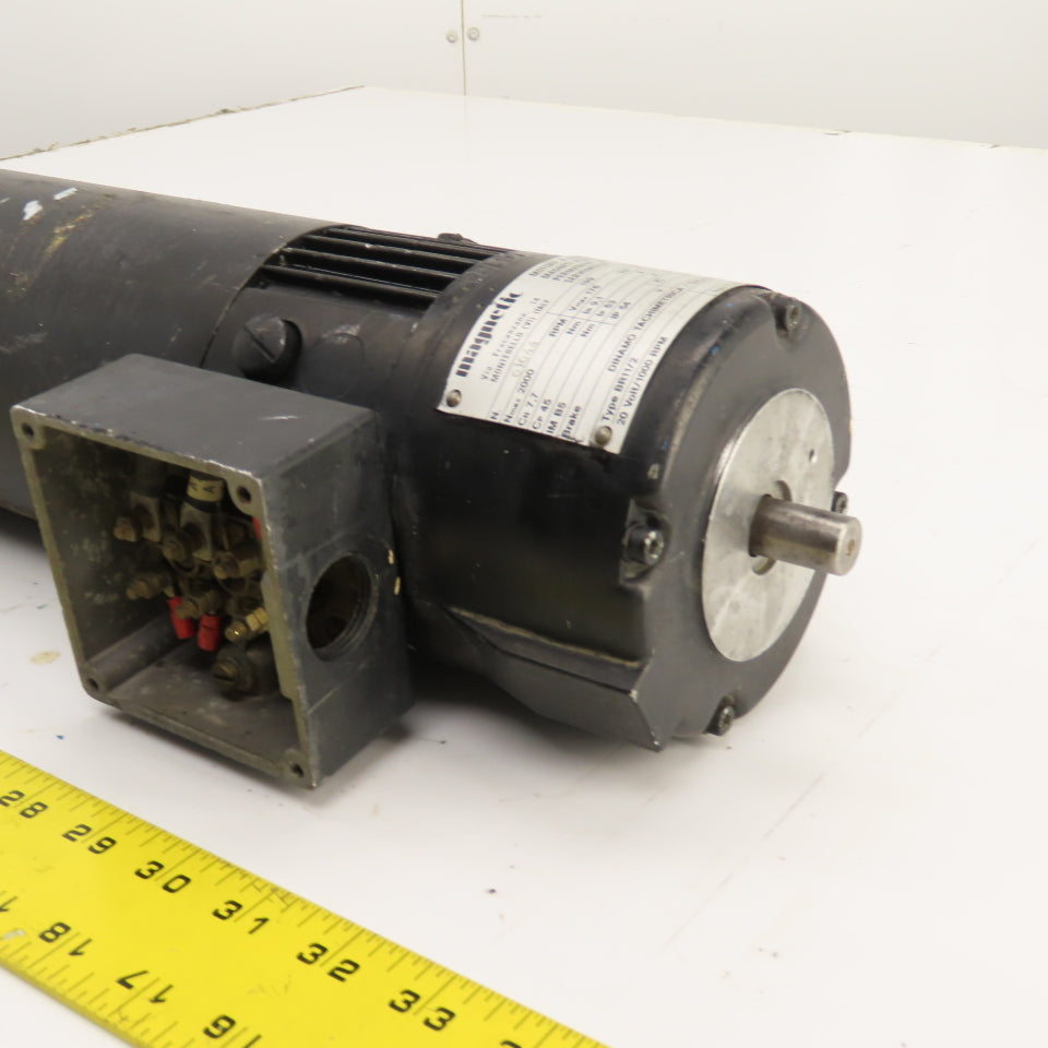 Magnetic BR 60 L 20 / 17 Nmax 2000RPM Permanent Magnet DC Servo Motor 176VDC