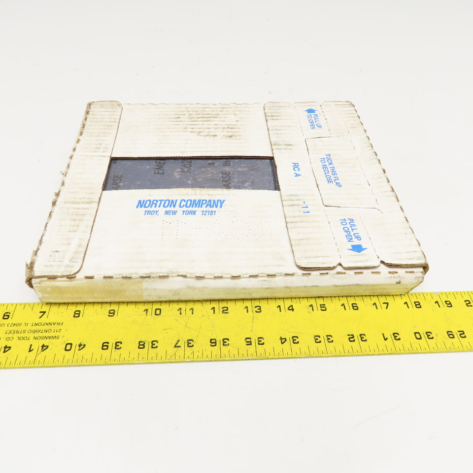 Norton 10662611012550 Extra Coarse Emory Sanding Sheets 9" x 11" Lot Of 25