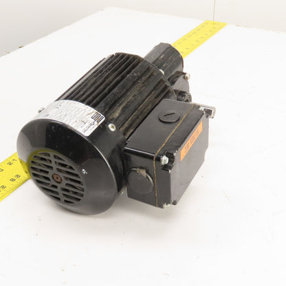 Bodine 42R6BFPP-5N 3/8HP 10:1 Right Hand Gear Motor 170RPM 230V 3PH Tested