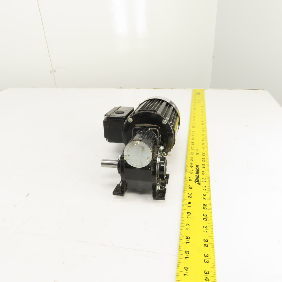 Bodine 42R6BFPP-5N 3/8HP 10:1 Right Hand Gear Motor 170RPM 230V 3PH Tested