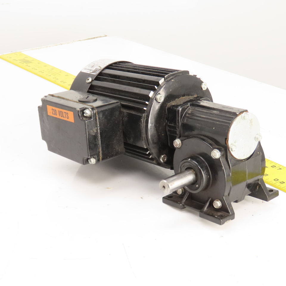 Bodine 42R6BFPP-5N 3/8HP 10:1 Right Hand Gear Motor 170RPM 230V 3PH Tested