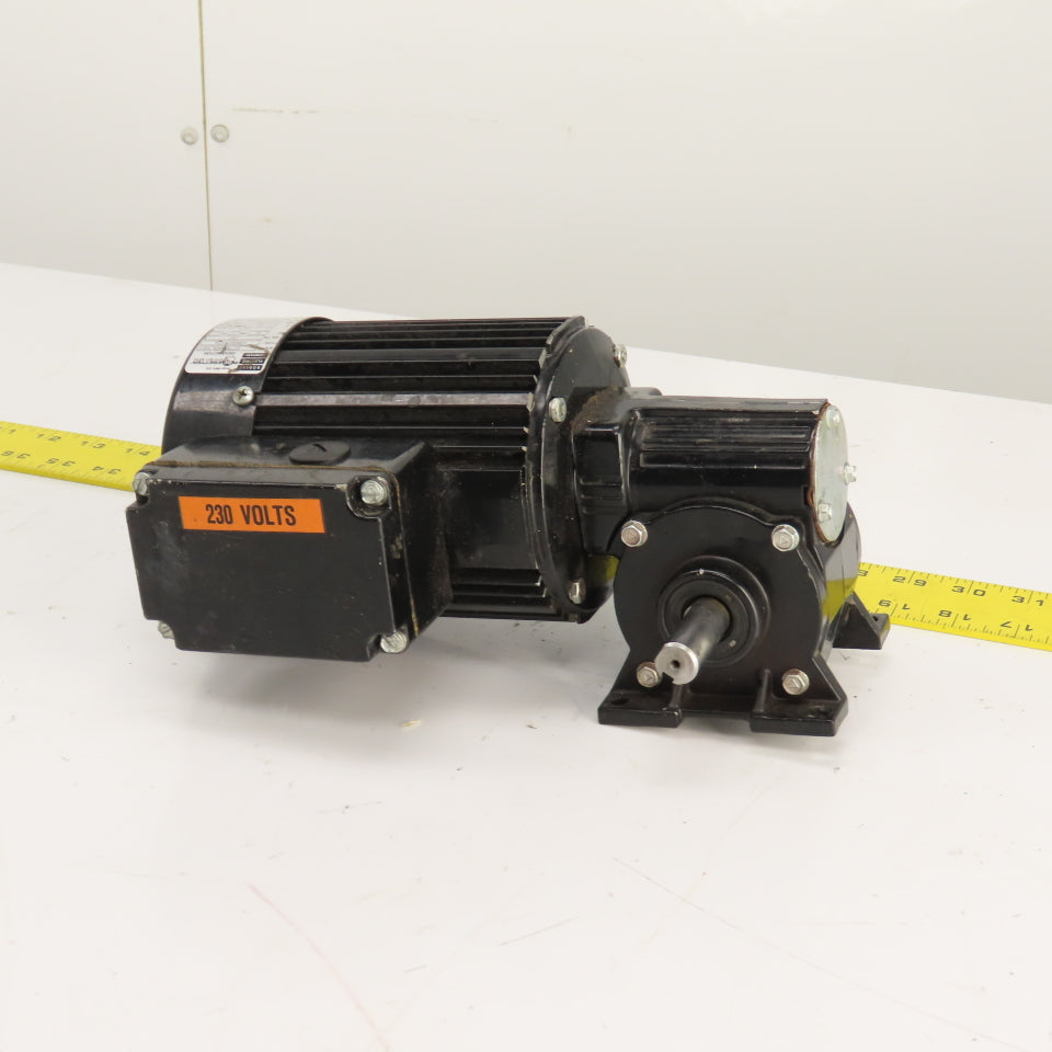 Bodine 42R6BFPP-5N 3/8HP 10:1 Right Hand Gear Motor 170RPM 230V 3PH Tested