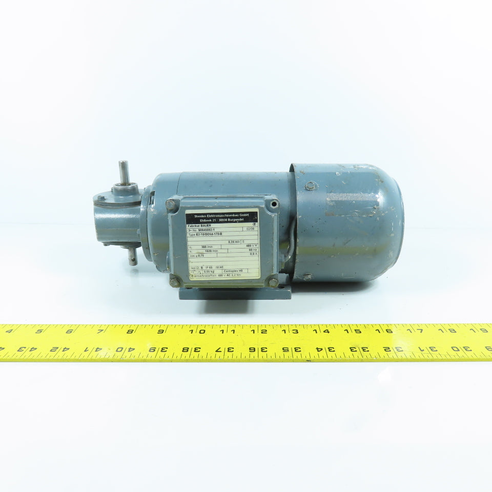 Steinlen E2-10/DO54-170-B 0.24kW Gear Motor 480V 3PH Vertical Output 380RPM
