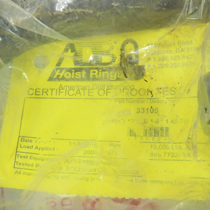 ADB Hoist Rings 33105 10000LB Pivot Swivel Rigging Hoist Ring