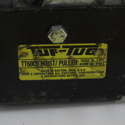 Tuf-Tug TT6000 3000LB Lift 6000LB Pull Cable Hoist Puller
