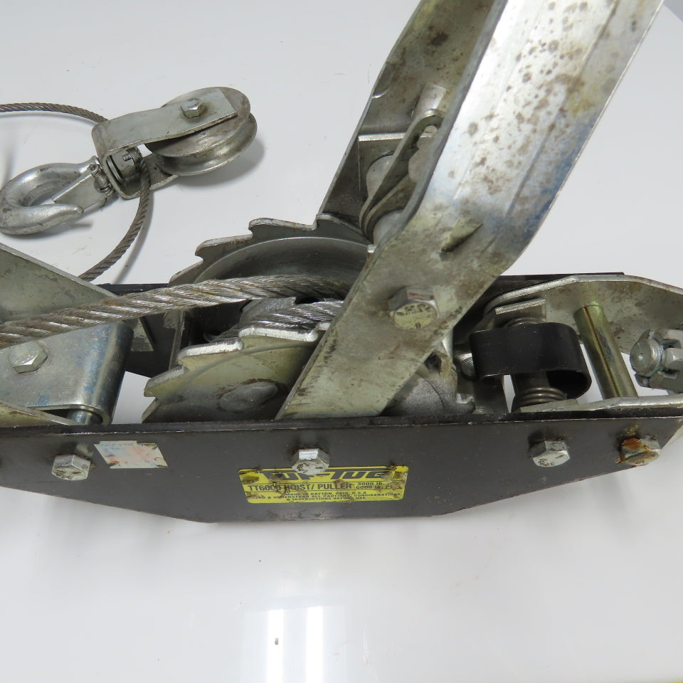 Tuf-Tug TT6000 3000LB Lift 6000LB Pull Cable Hoist Puller