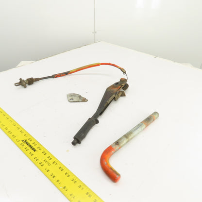 Linde E15S Electric Forklift Parking Brake Pull Lever & Cable Assembly