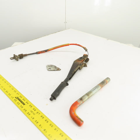 Linde E15S Electric Forklift Parking Brake Pull Lever & Cable Assembly