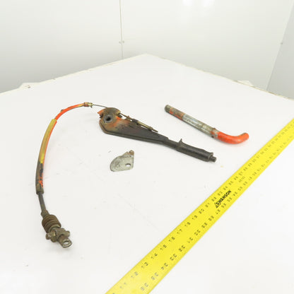 Linde E15S Electric Forklift Parking Brake Pull Lever & Cable Assembly