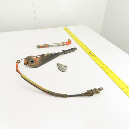 Linde E15S Electric Forklift Parking Brake Pull Lever & Cable Assembly