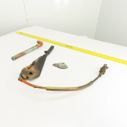 Linde E15S Electric Forklift Parking Brake Pull Lever & Cable Assembly