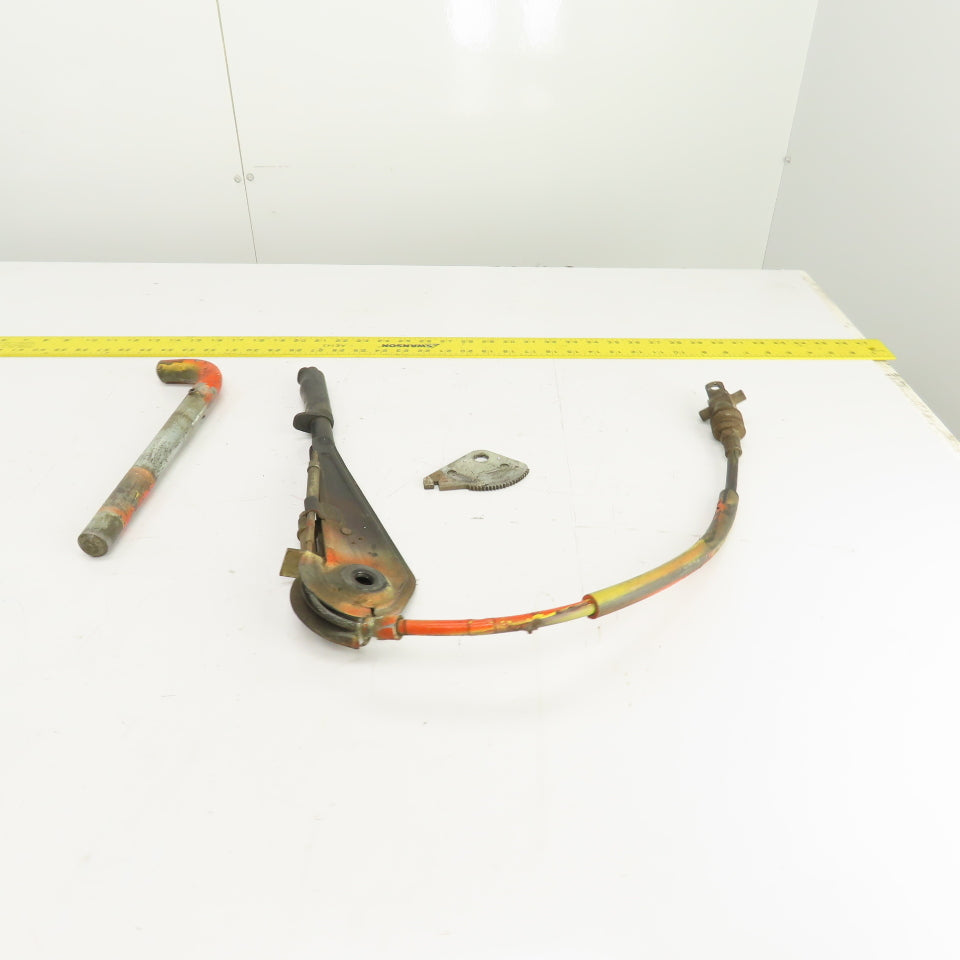 Linde E15S Electric Forklift Parking Brake Pull Lever & Cable Assembly