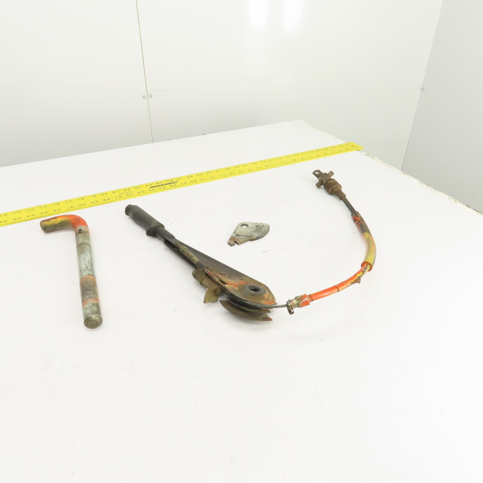 Linde E15S Electric Forklift Parking Brake Pull Lever & Cable Assembly