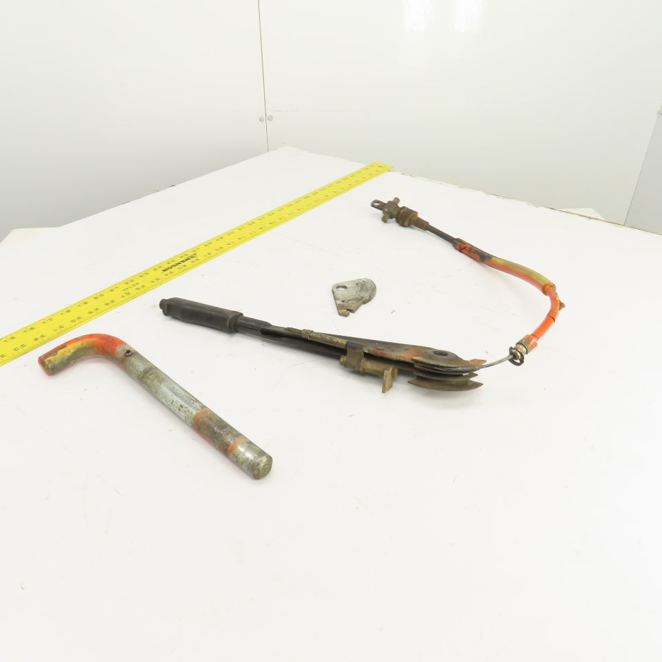 Linde E15S Electric Forklift Parking Brake Pull Lever & Cable Assembly