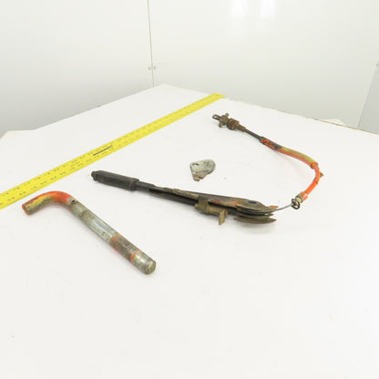Linde E15S Electric Forklift Parking Brake Pull Lever & Cable Assembly