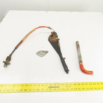 Linde E15S Electric Forklift Parking Brake Pull Lever & Cable Assembly