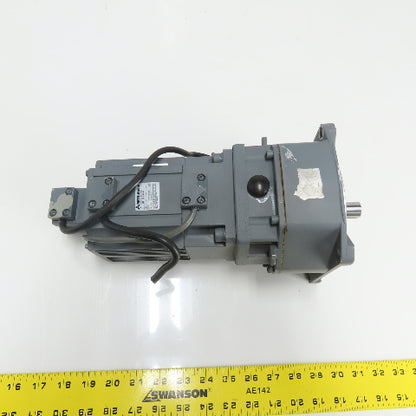 Mitsubishi HA-FF43BG1 AC Servo Gear Motor 3AC 126V 3000RPM 2.5A 400W