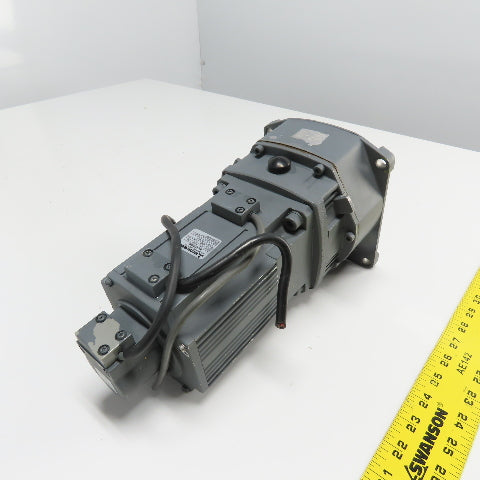 Mitsubishi HA-FF43BG1 AC Servo Gear Motor 3AC 126V 3000RPM 2.5A 400W