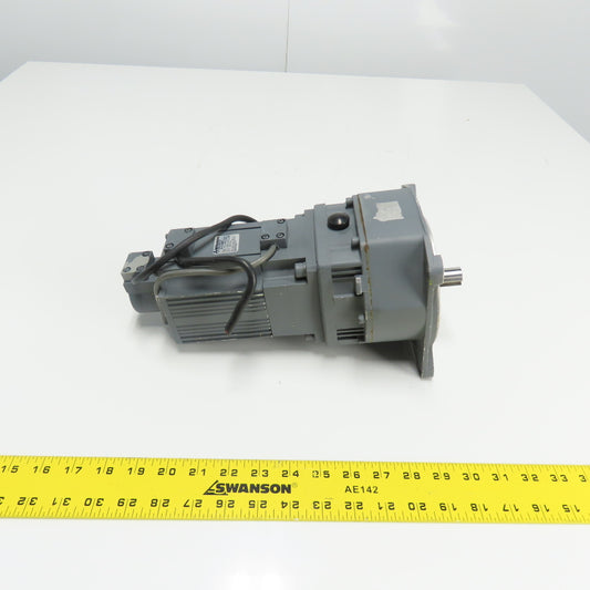Mitsubishi HA-FF43BG1 AC Servo Gear Motor 3AC 126V 3000RPM 2.5A 400W