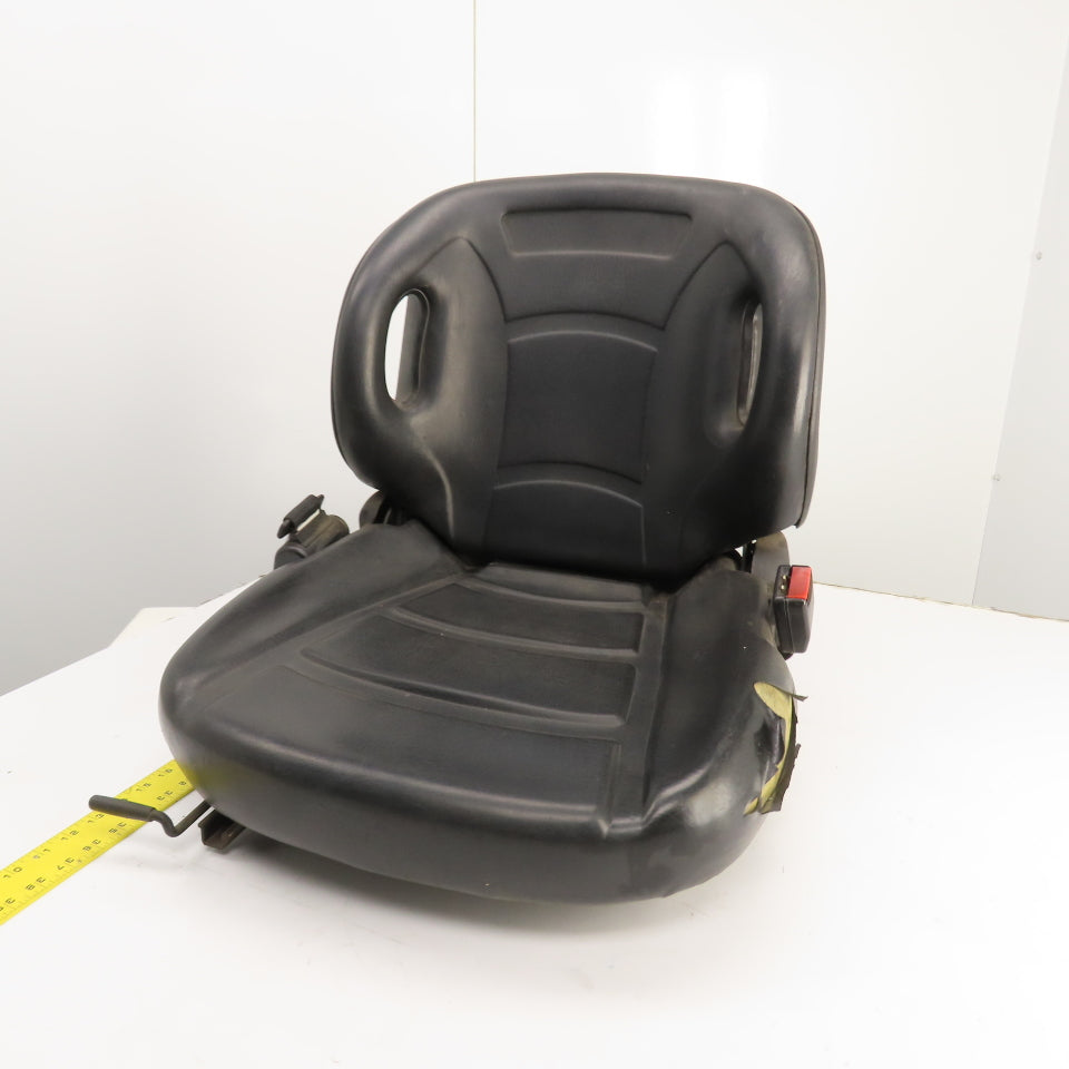 Linde E15S Electric Forklift Vinyl Seat & Safety Belt