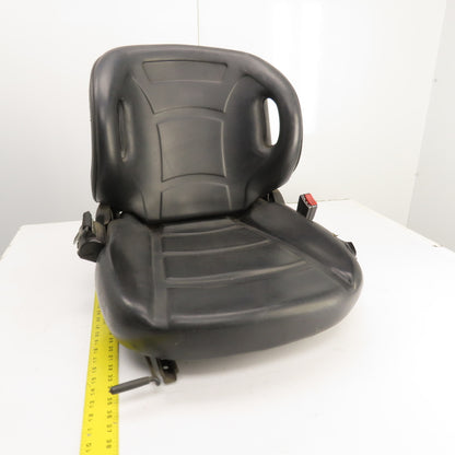 Linde E15S Electric Forklift Vinyl Seat & Safety Belt