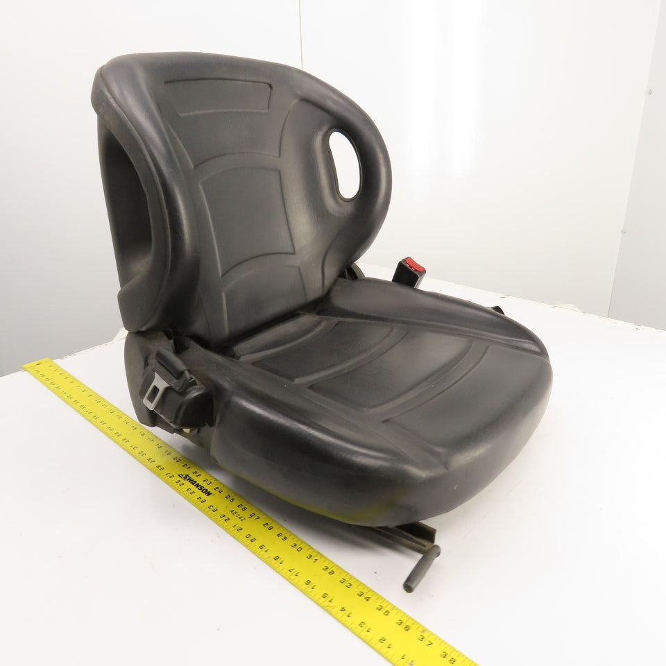 Linde E15S Electric Forklift Vinyl Seat & Safety Belt