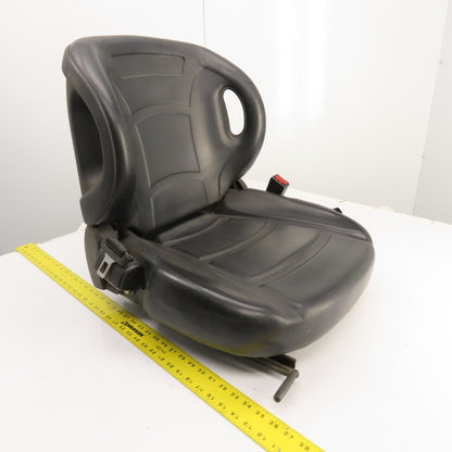 Linde E15S Electric Forklift Vinyl Seat & Safety Belt