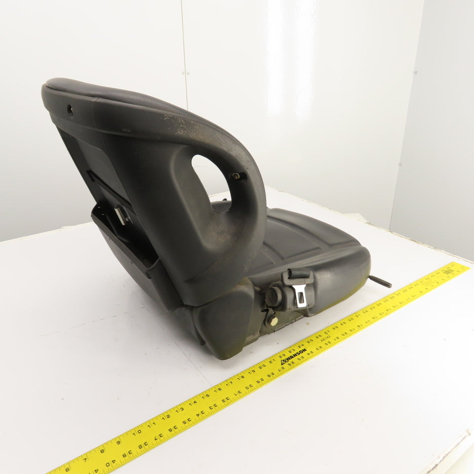 Linde E15S Electric Forklift Vinyl Seat & Safety Belt