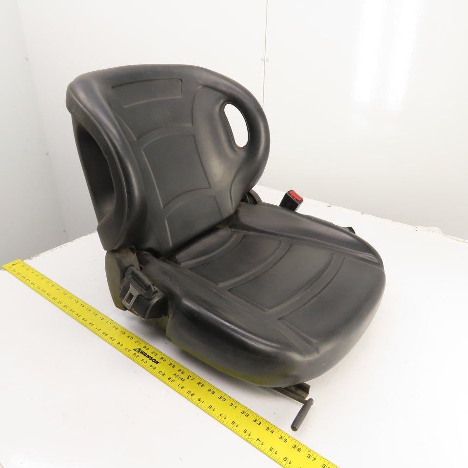 Linde E15S Electric Forklift Vinyl Seat & Safety Belt