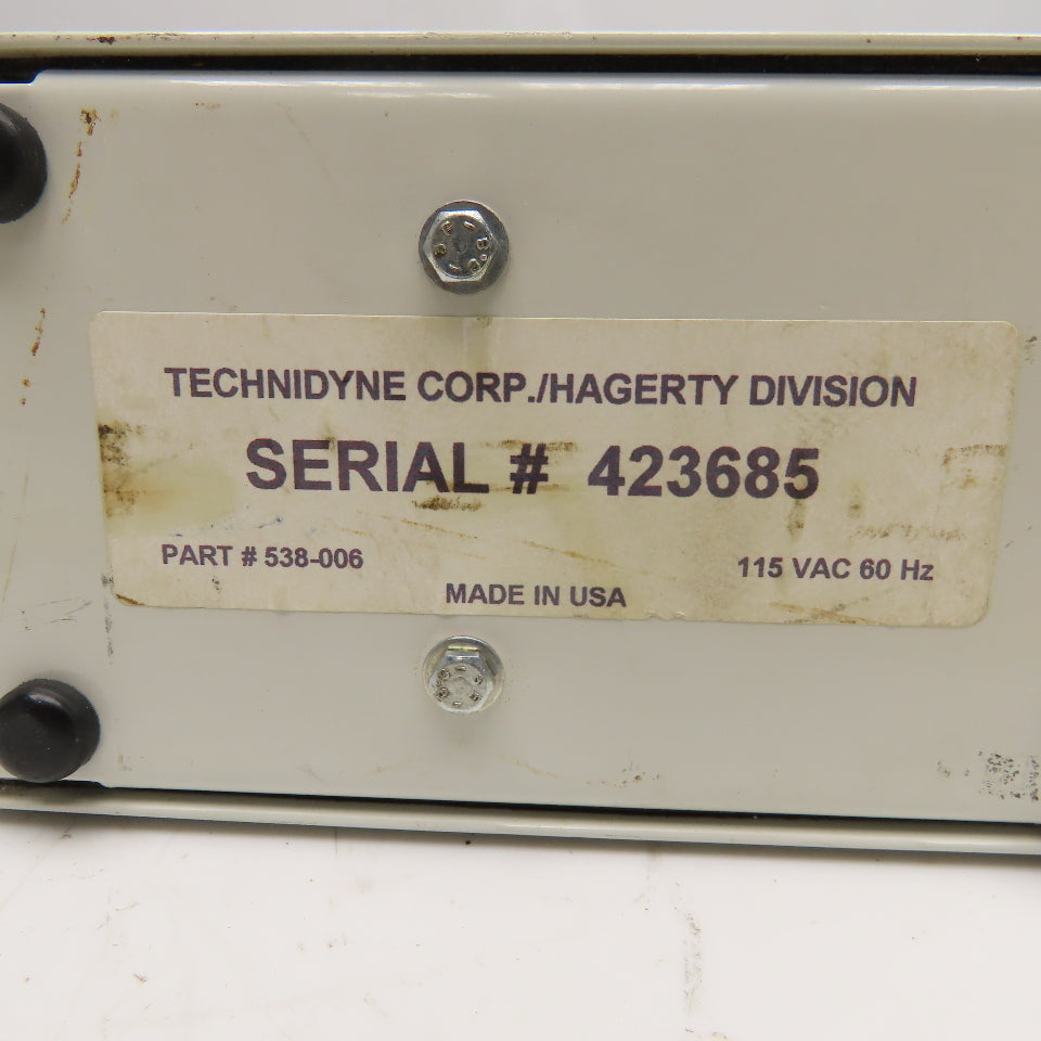 Technidyne 538-006 110V 1Ph Laboratory Circulation Pump Works Parts/Repair